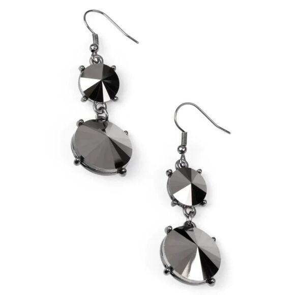Sizzling Showcase Black Earrings (269) - Picture 2 of 2